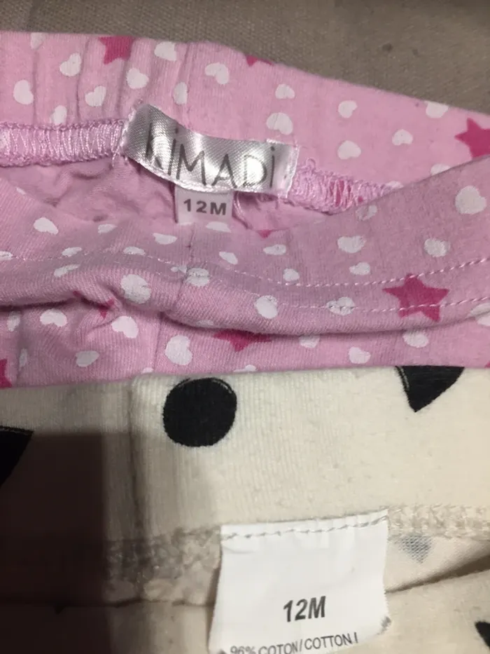 Lot 2 leggings Kimadi 12M - photo numéro 3