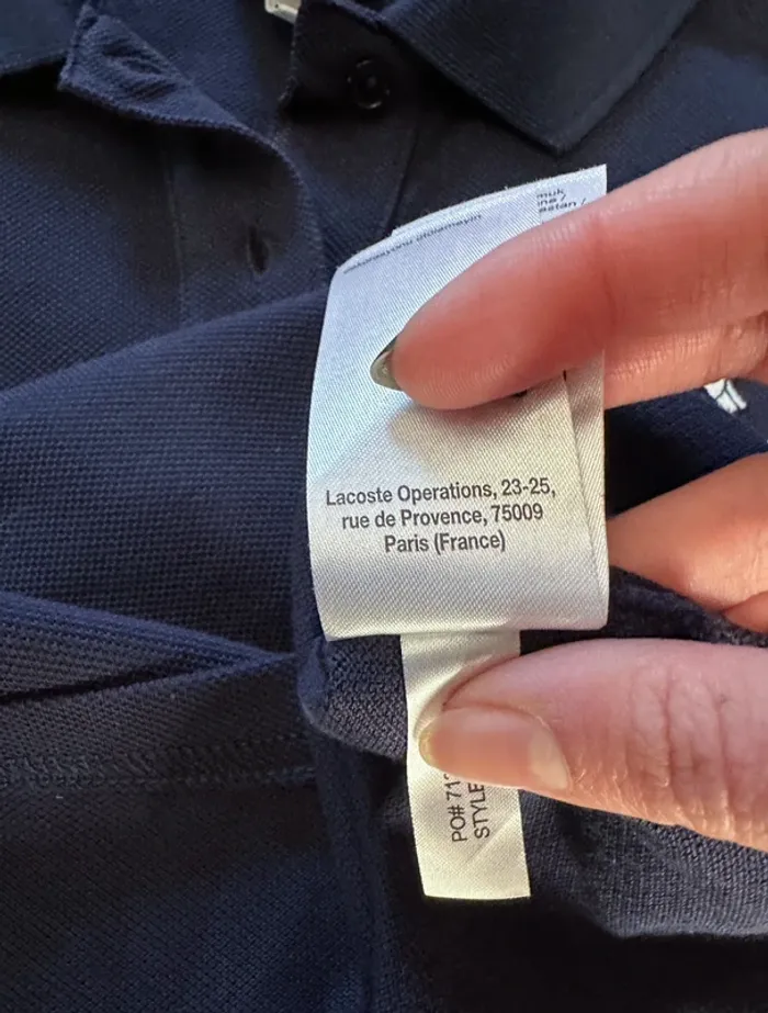 Polo Lacoste bleu collection limitée Disney bleu taille 36 - photo numéro 7