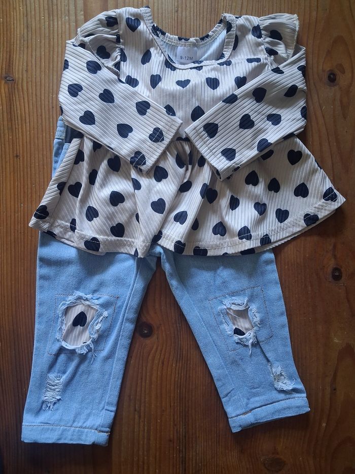 Ensemble fille - 9/12 mois