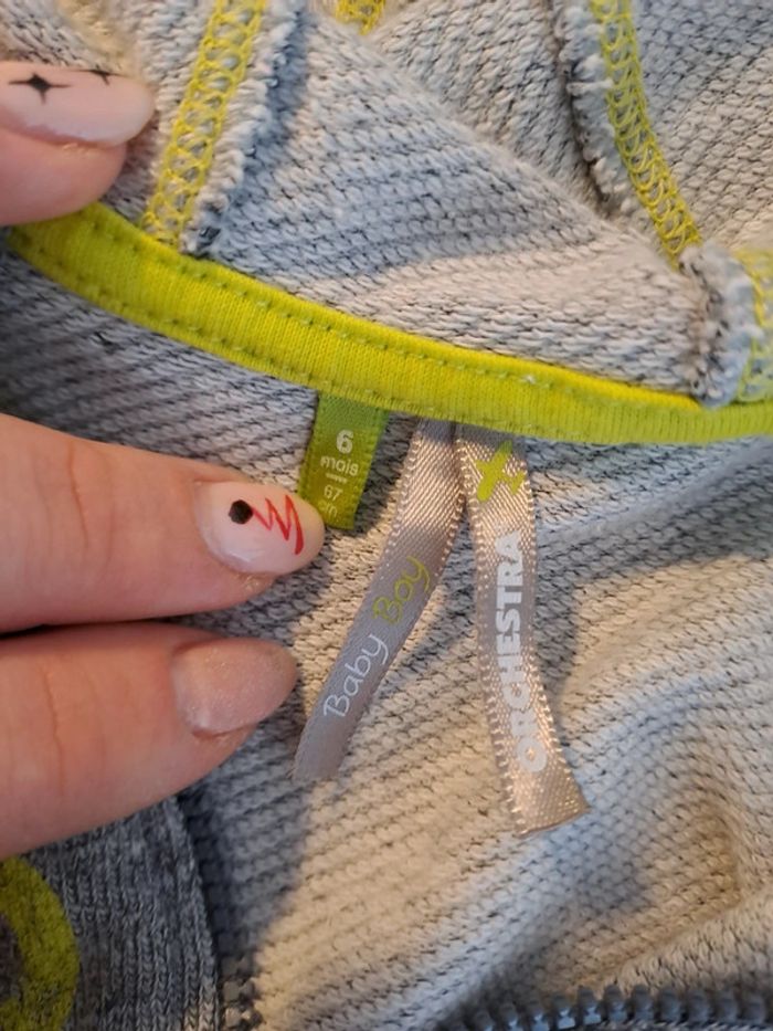 Gilet gris orchestra 6 mois - photo numéro 3