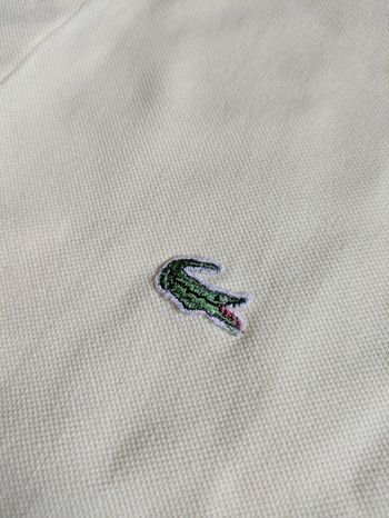 Polo Lacoste jaune paille Vintage