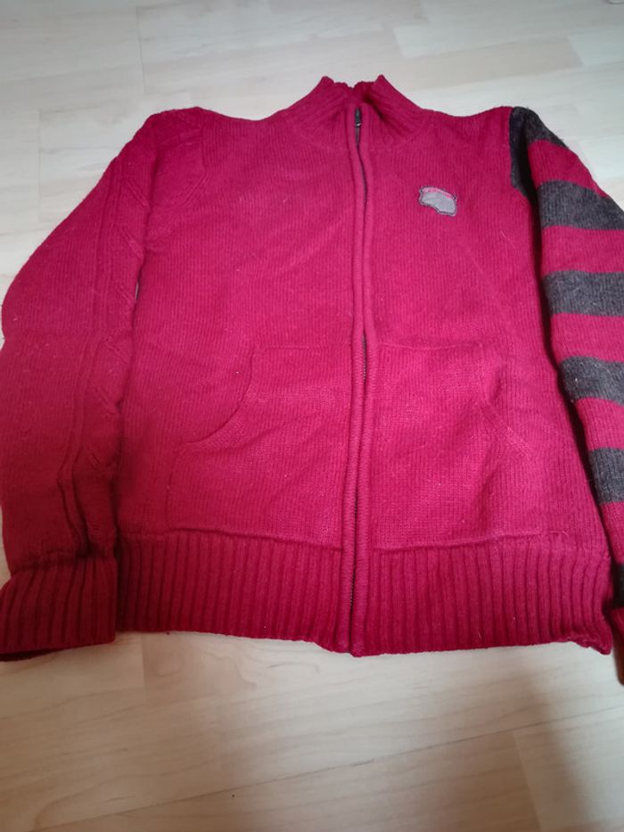 veste en laine doublée très chaude Okaidi 14 ans