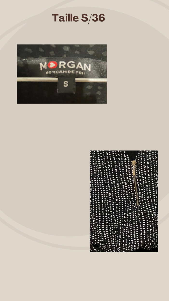 Robe noire à motifs Taille S/36 - photo numéro 2
