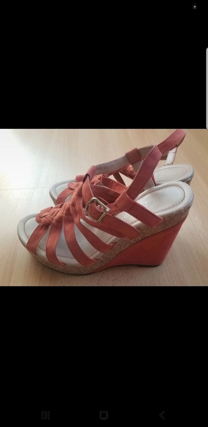 Sandales talons compensés