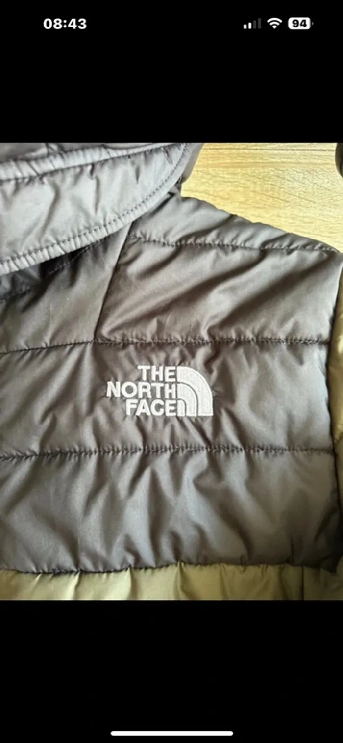 Veste doudoune the north face réversible taille XL enfants - photo numéro 4