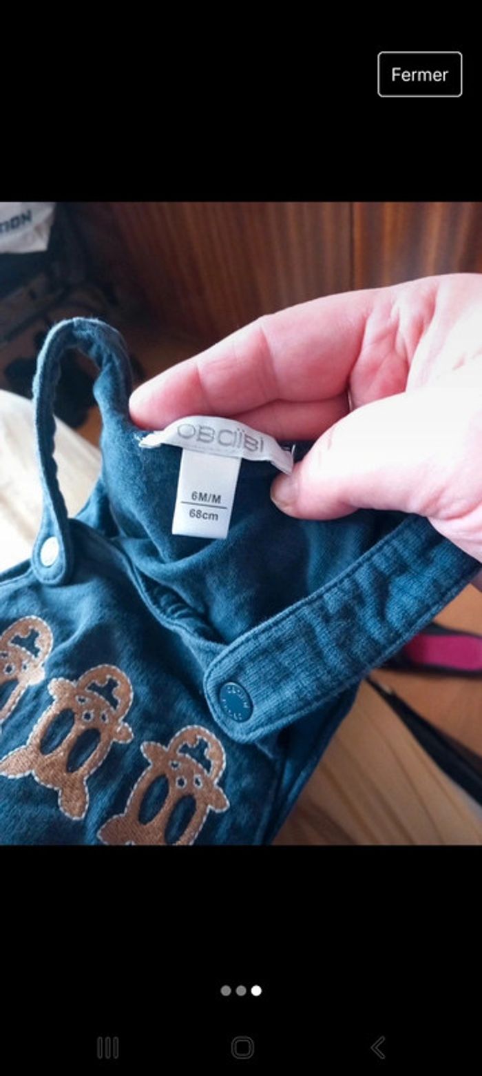 Salopette bébé garçon 6 mois obaïbi - photo numéro 3