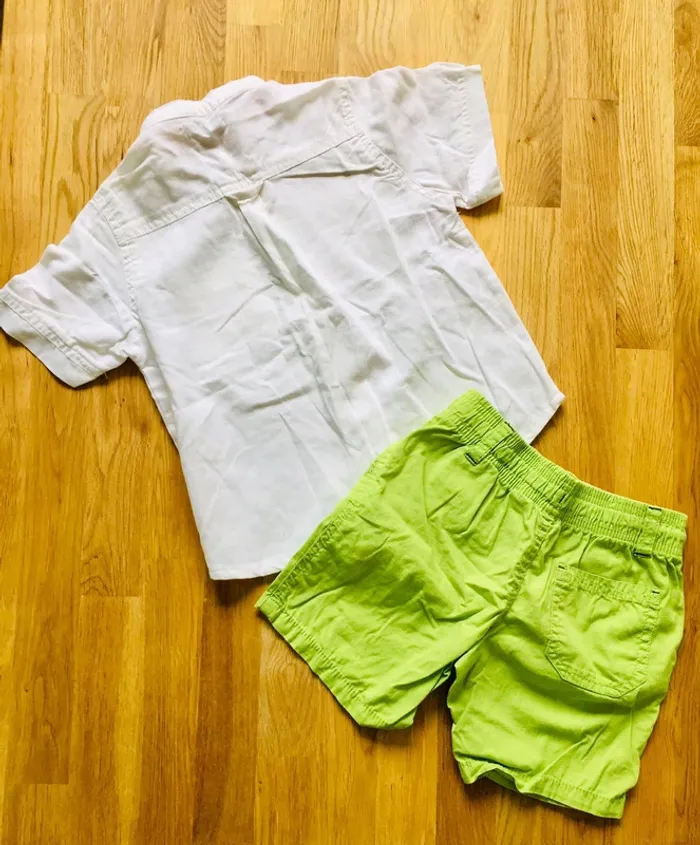 Ensemble chemise et short 2 ans - photo numéro 2