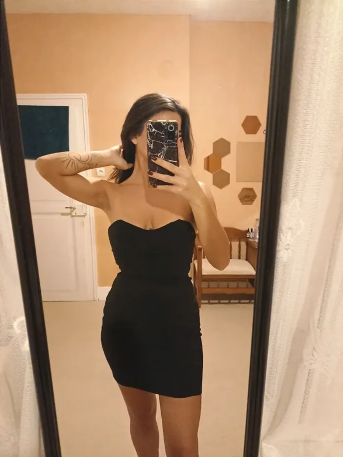 Robe bandeau noir classy 34/36 - photo numéro 2