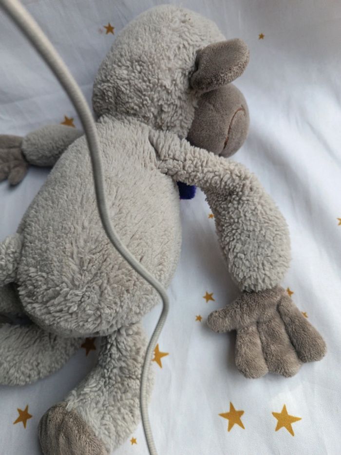 Doudou peluche plush Teddy singe chimpanzé monkey nœud papillon budi basa budibasa - photo numéro 11