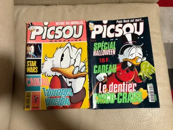 Lot de huit Picsou, magazine année 2000