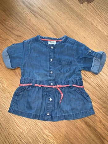 robe courte bebe fille tao tape à l’œil onyx démon avec ceinture