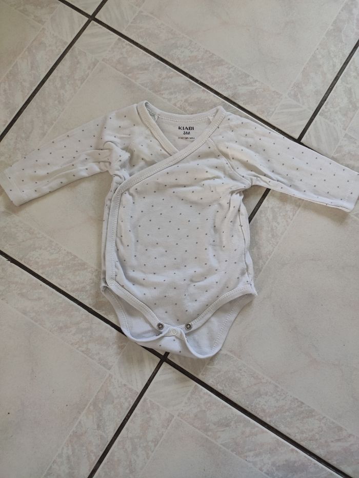 Body blanc Kiabi 3 mois