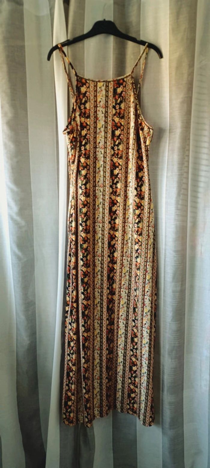 Robe longue femme Shein, motif fleuri, taille M, en très bon état. - photo numéro 2