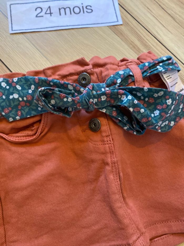 Jupe en jean ceinture tissu - photo numéro 2