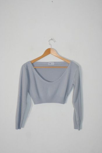 Pull court gris Femme Luxe taille S/M