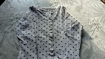 Gilet fille petit bateau