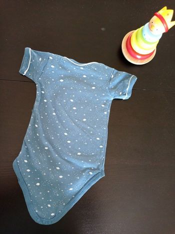 Body espace manches courtes 1-3 mois