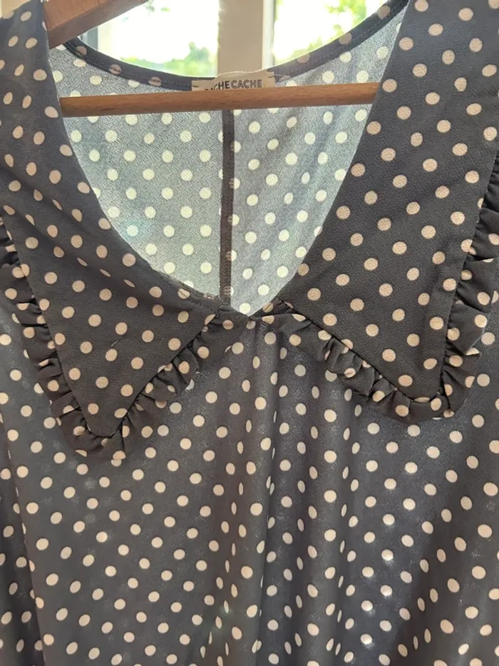 Top au top. Bleu à pois - photo numéro 2