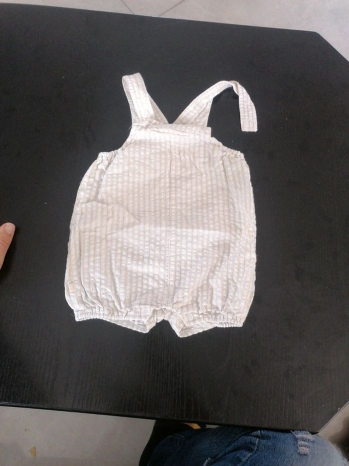 Salopette short 3 mois