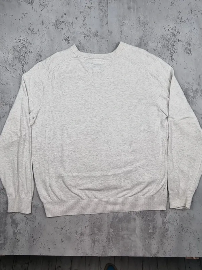 Pull col V Tommy Hilfiger gris clair, L Hommes - photo numéro 7
