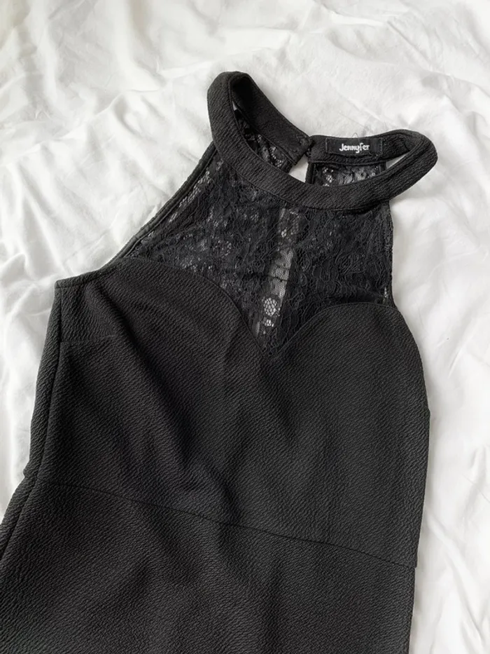 Robe soirée noire dentelle
