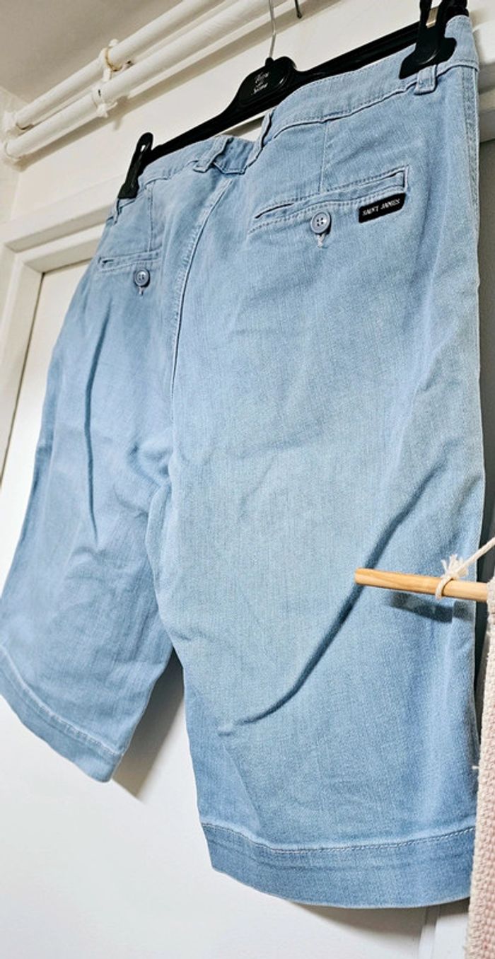 Short Bermuda Jeans Coton Elasthane Saint James Taille 42 - photo numéro 7