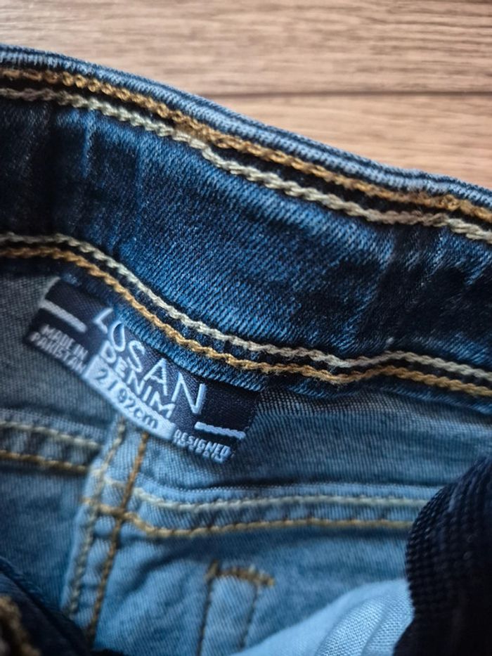Ensemble NEUF 92 cm Jupe en jean + Chemise fluide sans manches - photo numéro 4