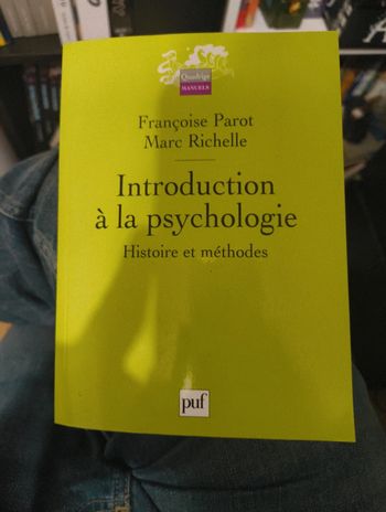 Introduction à la psychologie Histoire et méthodes