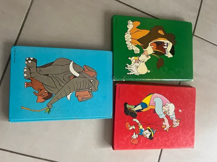Lot de 3 livres vintage pour apprendre Disney Mickey adjectifs, contraires et verbes, - photo numéro 2