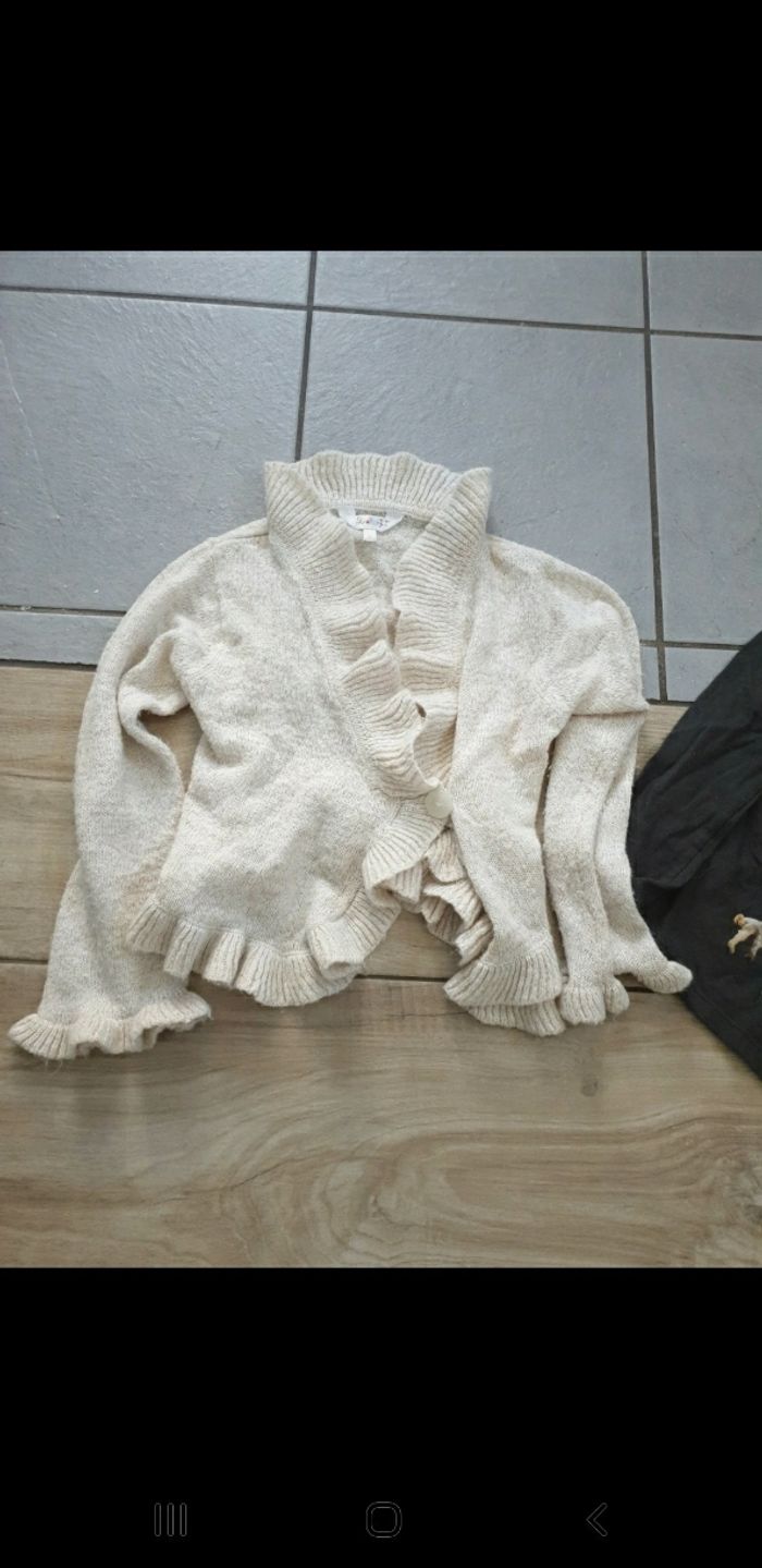 Veste gilet t-shirt zara fille 5/6 ans - photo numéro 2