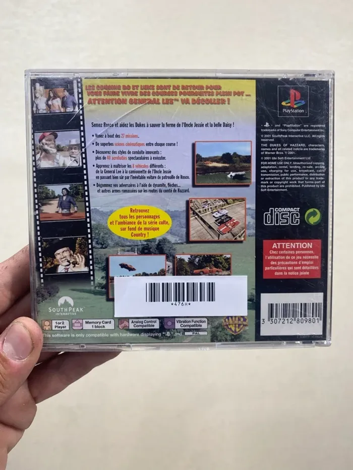 🎮 Jeu PS1 – Sherif fais-moi peur / The Dukes of Hazzard: Racing for Home – PAL FR - photo numéro 2