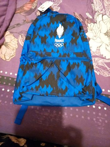 Sac à dos JO 2024 bleu neuf