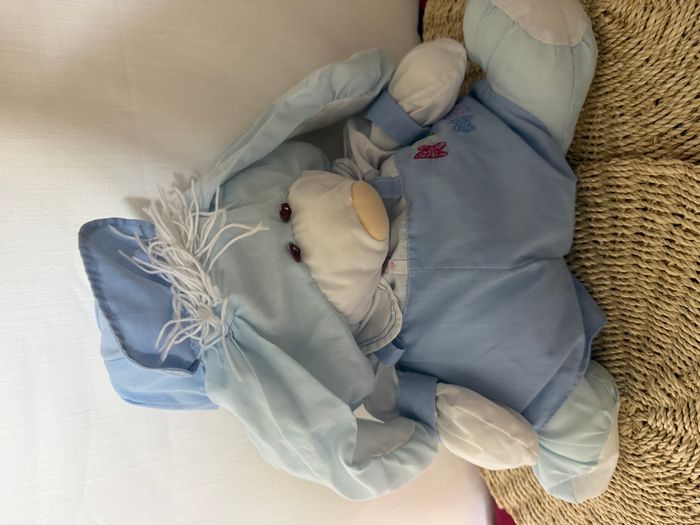 Peluche Puffalump lapin bleu blanc Gros Calins - photo numéro 3