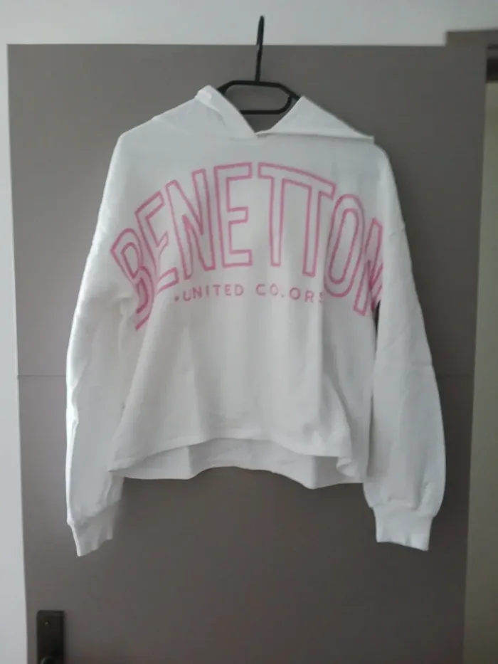 Sweat à capuche fille 13 / 14 ans Benetton - photo numéro 2