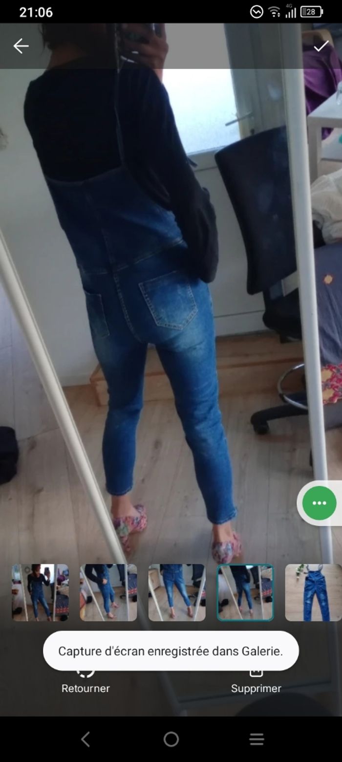 Salopette femme 36 jean c71 - photo numéro 4