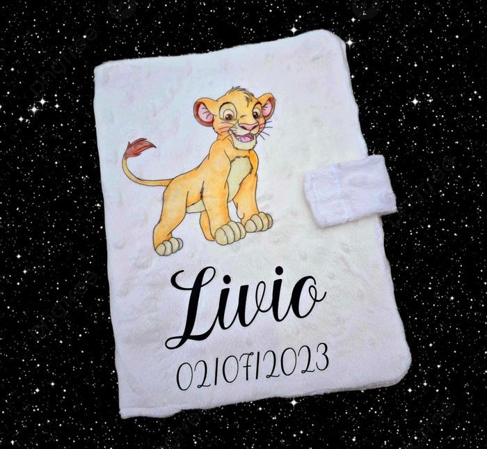 Protège carnet de santé personnalisé  roi lion