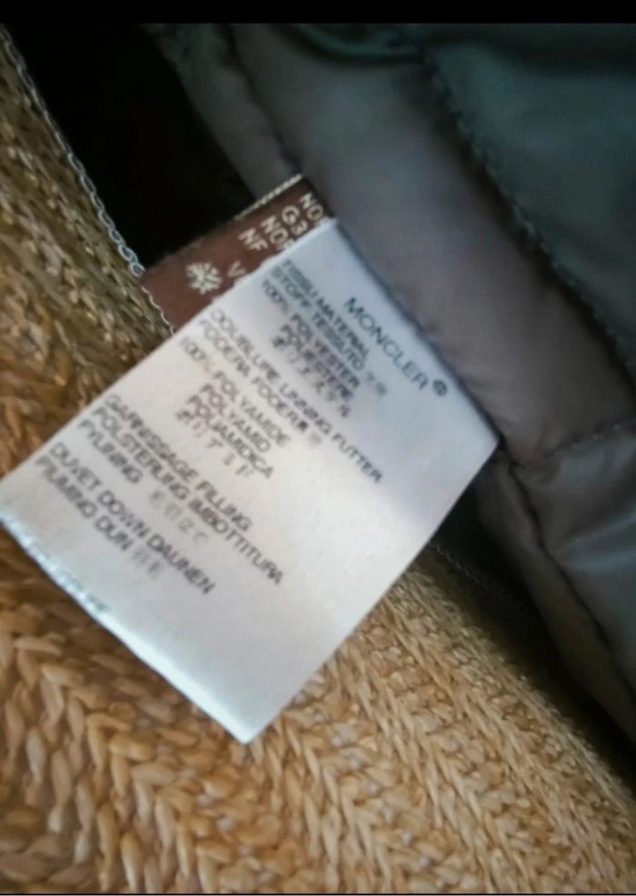 Manteau long doudoune Moncler Taille 2 - 38/40 Gris foncé - photo numéro 5