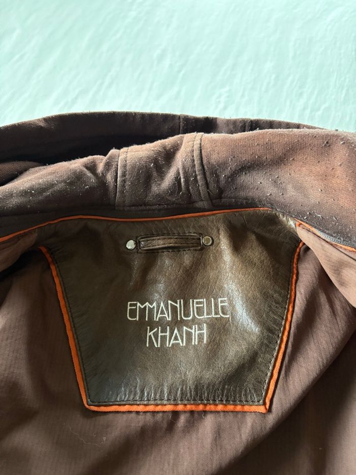 Blouson cuir homme taille M emanuelle khanh - photo numéro 4