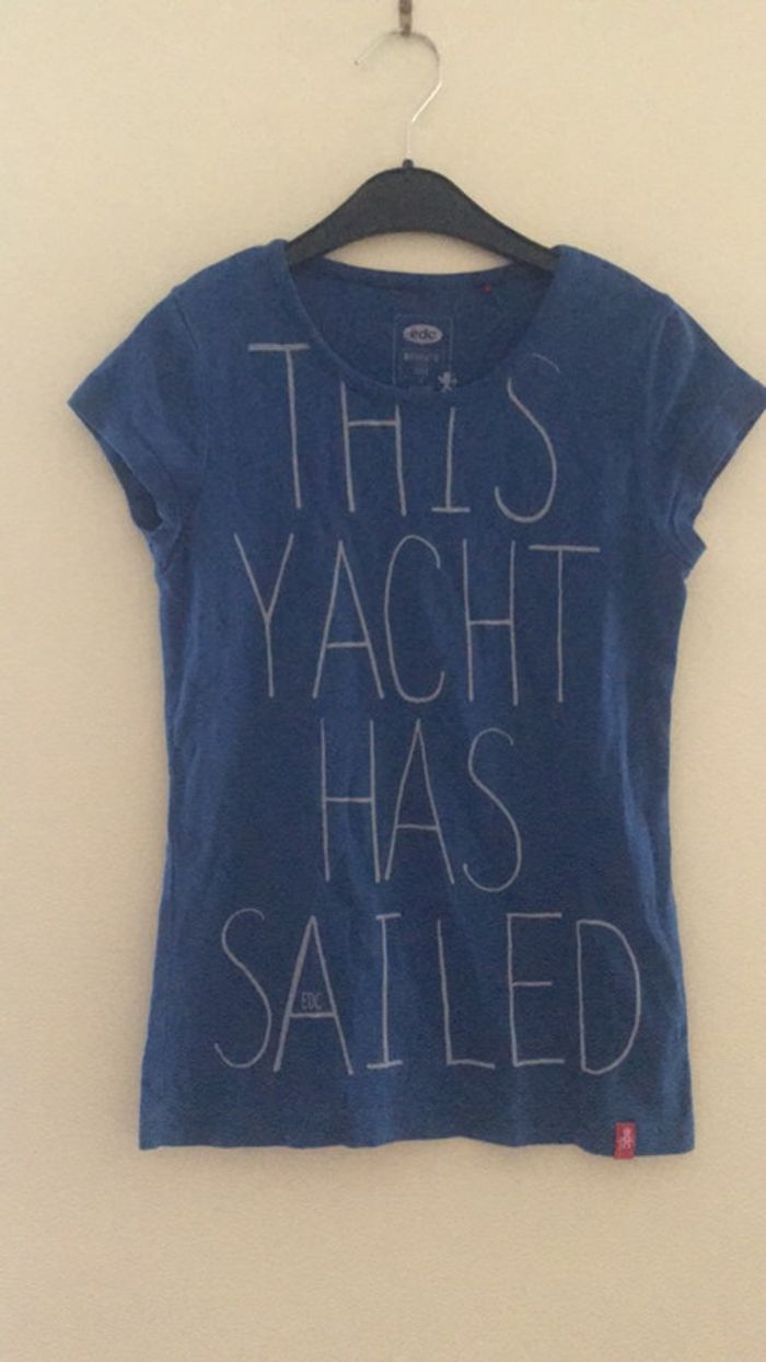 Teeshirt bleu à imprimé