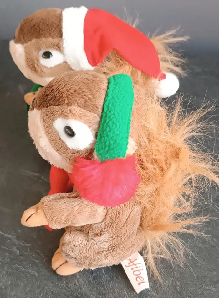 Peluche marmotte de noël en lot - Afibel - photo numéro 4