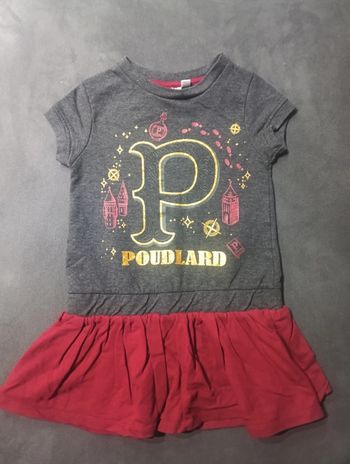 Robe manches courtes Fille 5 ans Poudlard Harry Potter