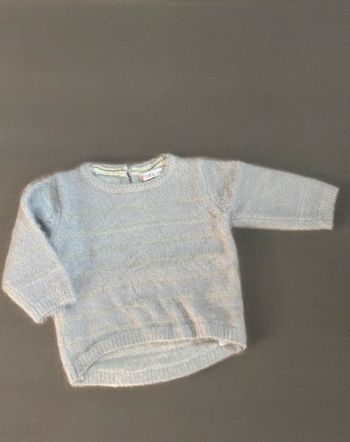 Pull doux blanc doré Gémo