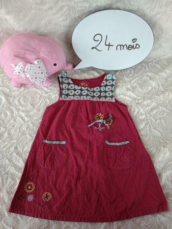 Robe été Fille 24 mois Compagnie des petits 100% coton
