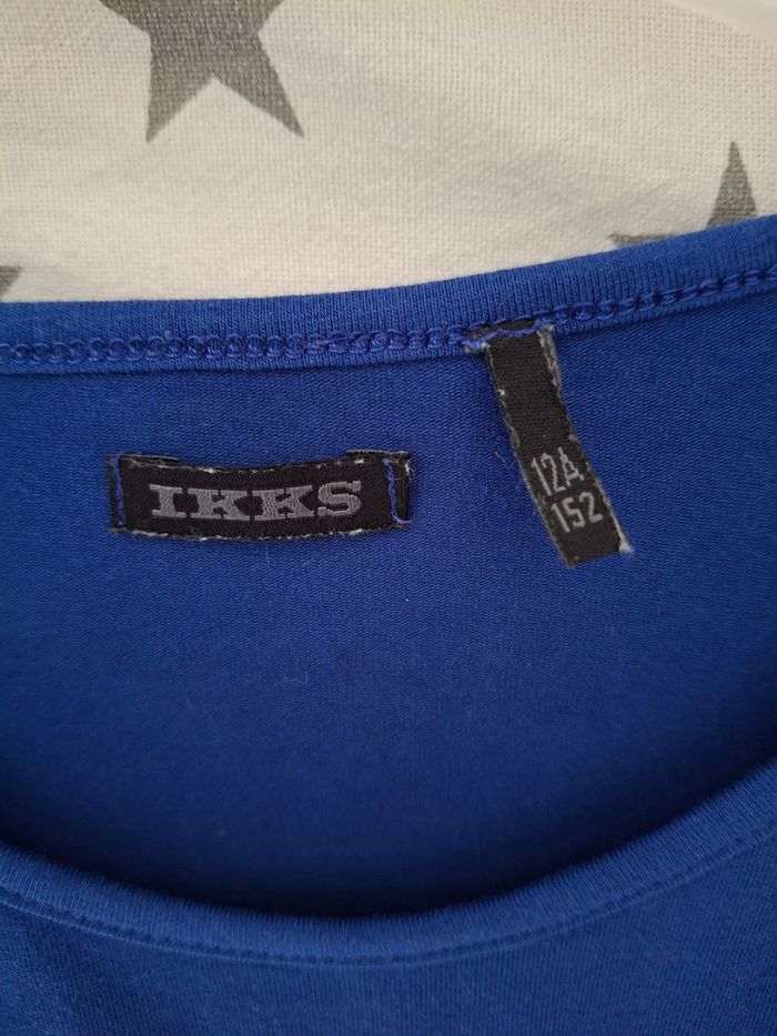 Tee-shirt bleu foncé avec strass 12 ans IKKS - photo numéro 5
