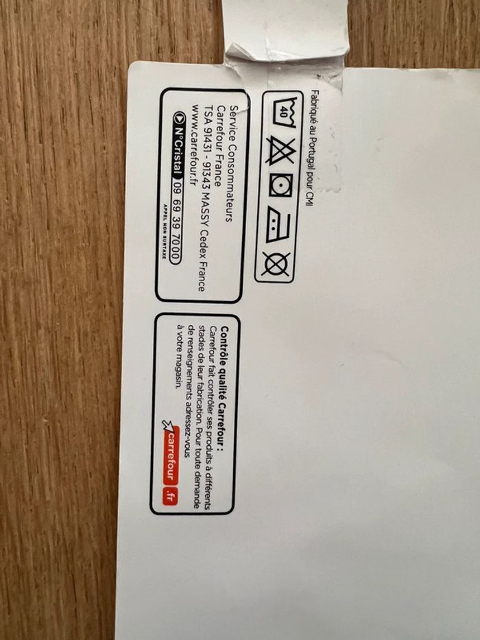 Nappe neuve avec étiquette noir/ gris tex 170cmx300 - photo numéro 5