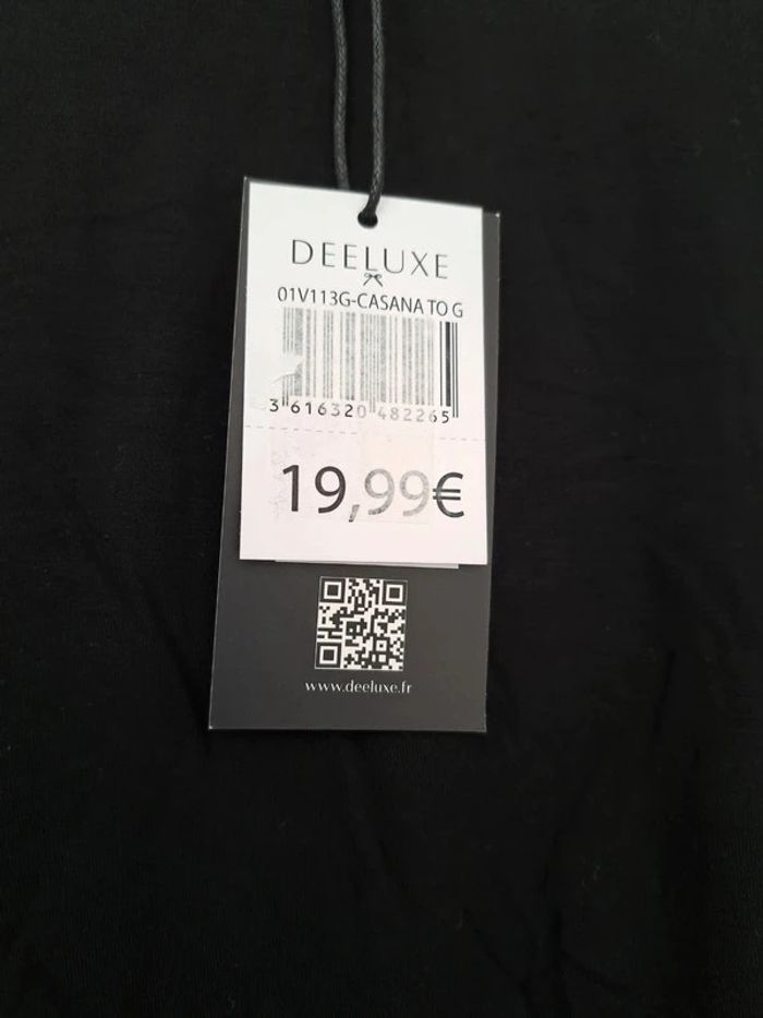 T-shirt noir manches longue Deeluxe - photo numéro 7