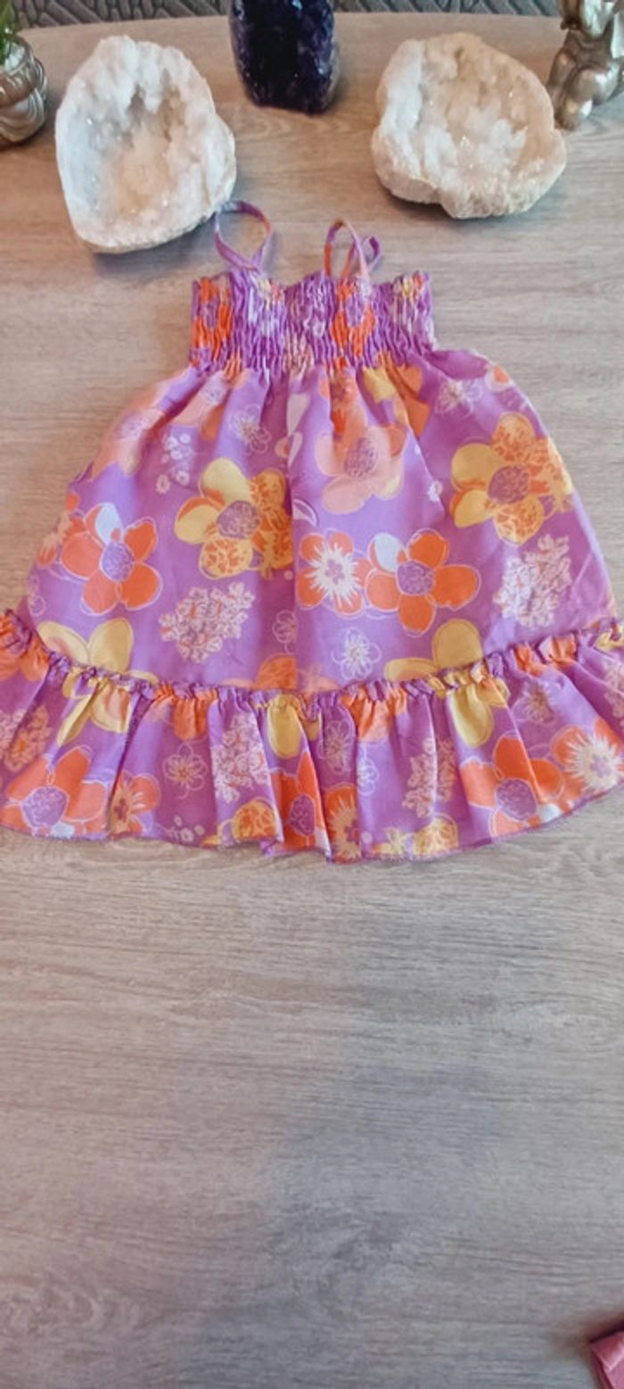 Robe colorée fleurie 12 mois - photo numéro 2