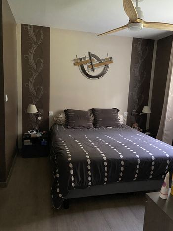 Parure de couette marron pour lit 160x200
