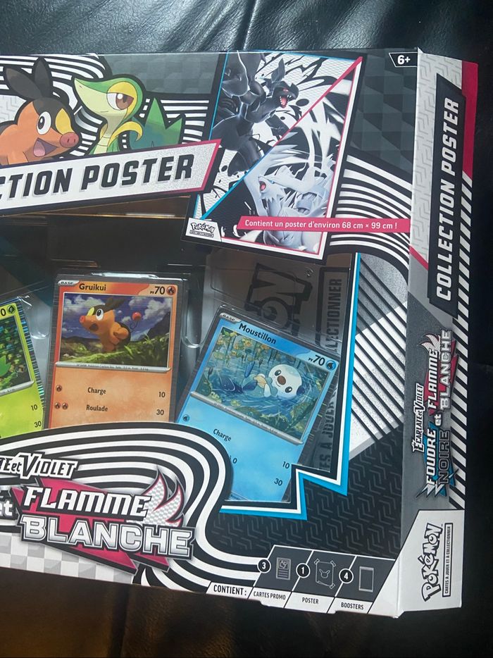 Coffret poster flamme blanche et foudre noire reconditionné - photo numéro 3