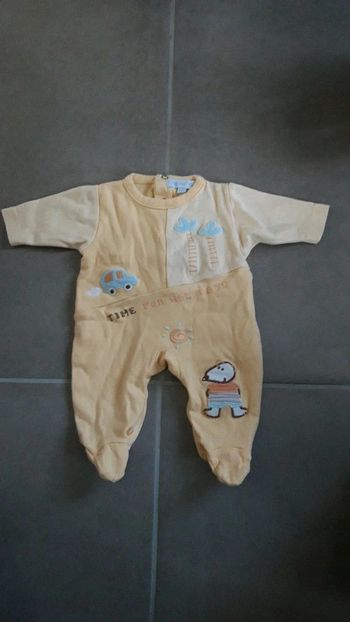 Pyjama/dors bien tex jaune